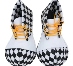 Scarpe da clown a scacchi per bambini 26 cm