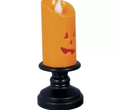 Scatola da 12 candele arancioni con luce da 12,5 cm