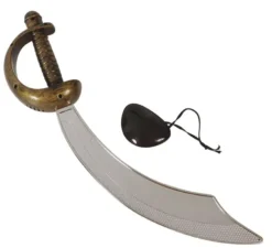 Sciabola pirata set 47 cm. Con patch