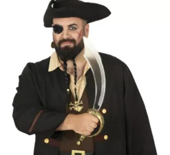 Sciabola pirata set 47 cm. Con patch