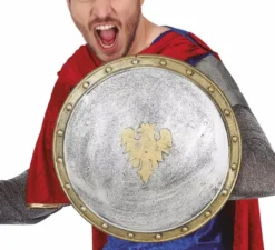 Scudo medievale con stemma dell'aquila 37 cm