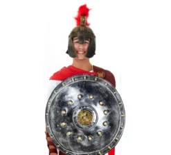 Scudo vichingo circolare in argento da 60 cm