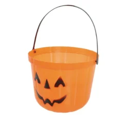 Secchio zucca in plastica da 15 cm per Halloween