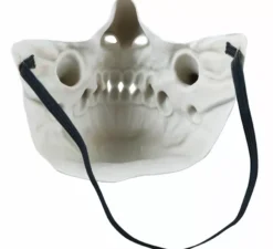Semimaschera con grandi zanne in lattice