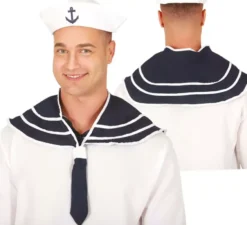 Set da marinaio: cappello e fazzoletto