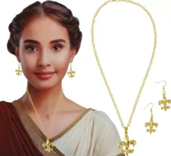 Set di gioielli romani: collana e orecchini