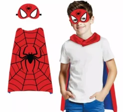 Set per bambini Super Spider: maschera e mantello da 70 cm