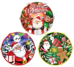 Tamburello di plastica di 17 cm decorato modelli assortiti