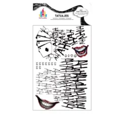 Tatuaggi da clown, testo in conflitto ahahah nero