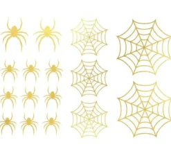 Tatuaggi di ragni e ragnatele in oro