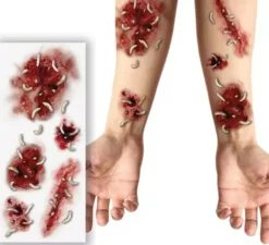 Tatuaggi feriti con vermi