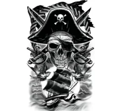 Tatuaggio teschio pirata