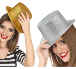 Top con glitter in 2 colori assortiti