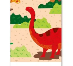 Tovaglia di dinosauro piegata 137x182 cm