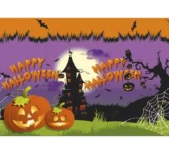 Tovaglia Happy Halloween 180x120 cm