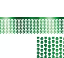 Tovaglia Tinsel Foglia Verde 400x70 cm