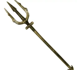 Tridente effetto invecchiato di Poseidon di 95 cm