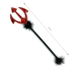 Tridente rosso fantasia 41 cm