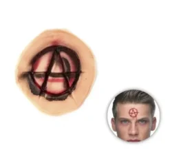 """Trucco FX ferita con il simbolo """"A"""""""