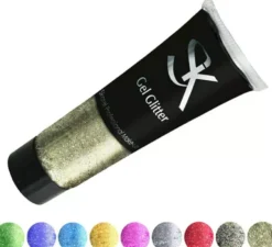 Tubo in gel glitterato da 30 ml in vari colori
