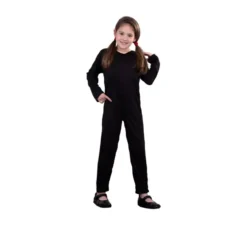 Tuta in maglia nera 5-6 anni