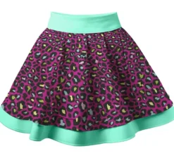 Tut� leopardato multicolore da donna, 40 cm