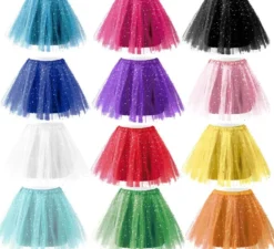 Tutù stelle vari colori per donna 40 cm