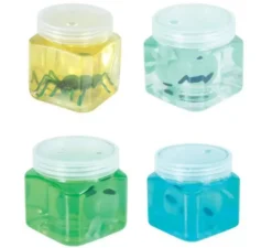 12 vasetti di gelatina a forma di ragno o alieno da 5,5 cm