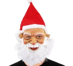 Vecchia maschera da nano con cappello rosso