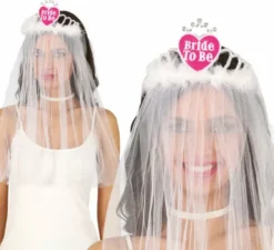 Velo da sposa con fascia a cuore