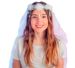 Velo da sposa con fiori