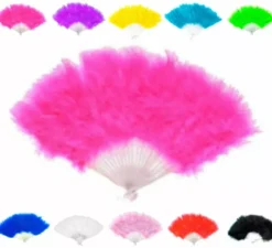 Ventaglio di morbida piuma da 29 cm in vari colori