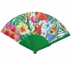 Ventaglio hawaiano di fiori e animali