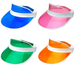 Visiera trasparente al neon in vari colori