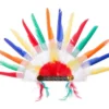 58x38 cm Pennacchio indiano multicolore