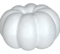 Zucca bianca di sughero per decorazioni 18x10 cm