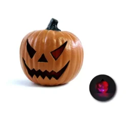 Zucca decorativa con luce 24x25 cm