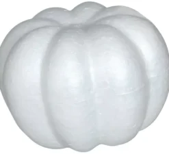 2 zucche bianche di sughero per decorare 10x8 cm
